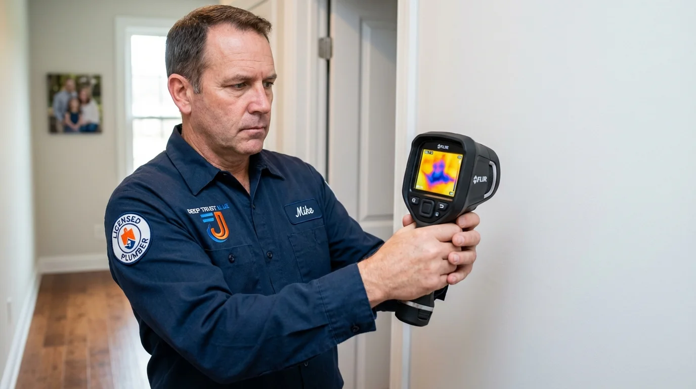 Thermal imaging leak detection by Johns Plumbing LLC in Slaton